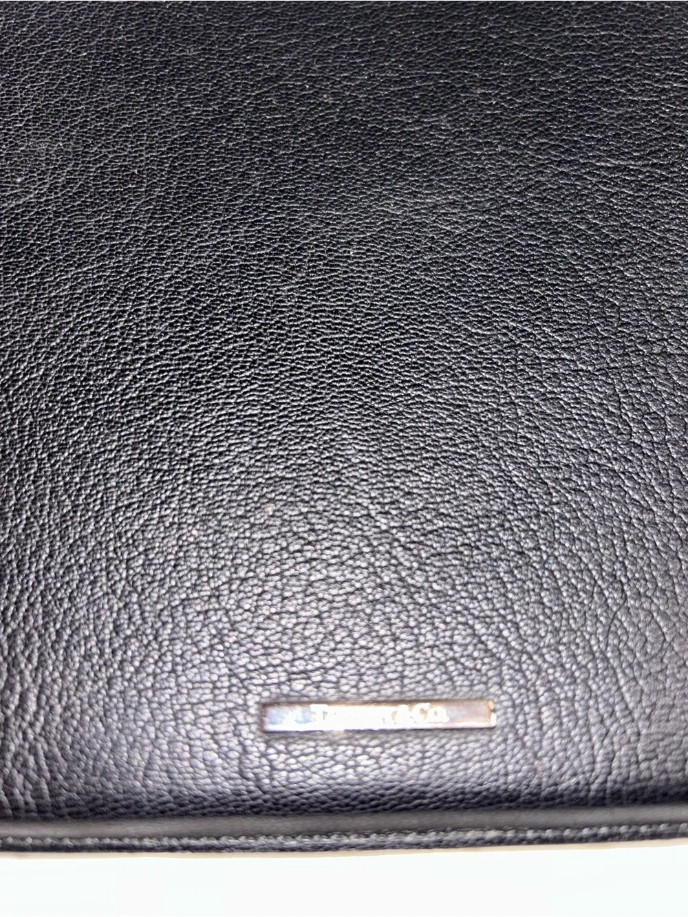 Tiffany & Co. Black Leather iPad / Tablet Folio Case